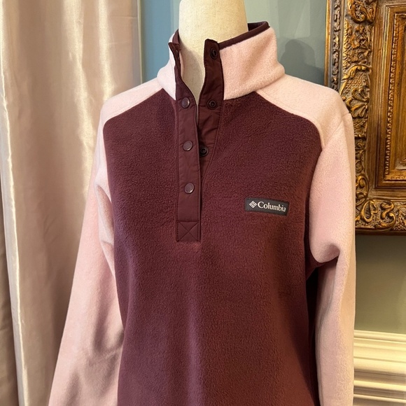 NWT Women's Columbia Mount Cannon 1/2 Snap Fleece Pullover Top Shirt Size SMALL - Picture 3 of 5